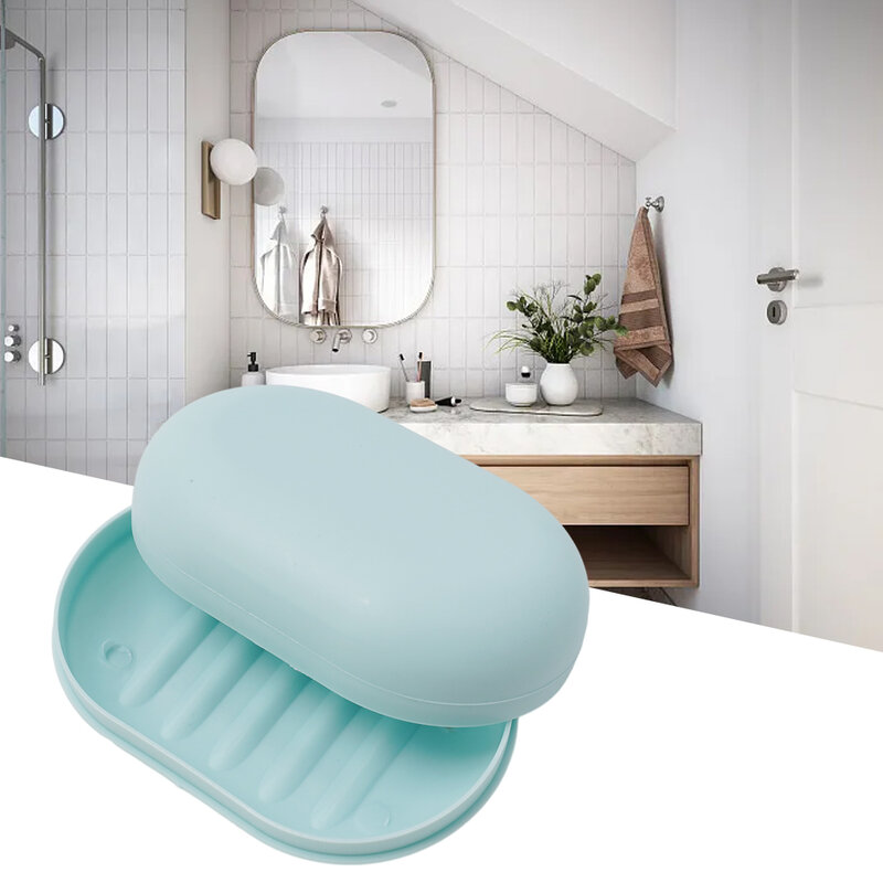 Bathroom Soap Dish PP Material Portable Sealed Shower Travel With Lid 1 PCS 11.2*7.5*3.8 Case Holder Container