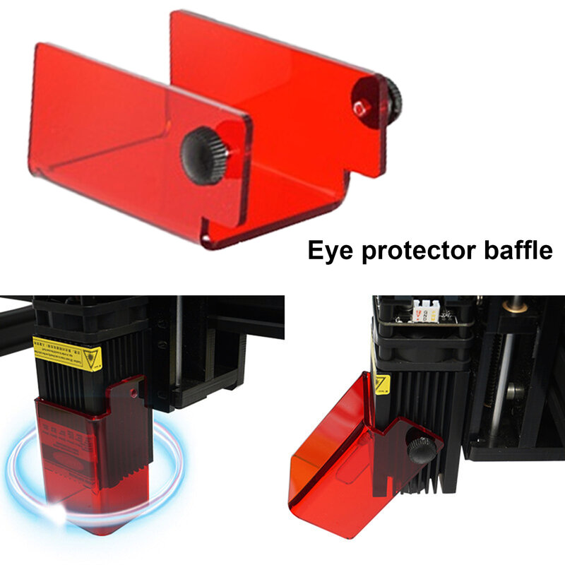 Penutup Modul Laser Perlindungan Modul Laser Sampul Akrilik Penutup Pelindung Lensa Laser Filter Hijau Merah untuk Langsung