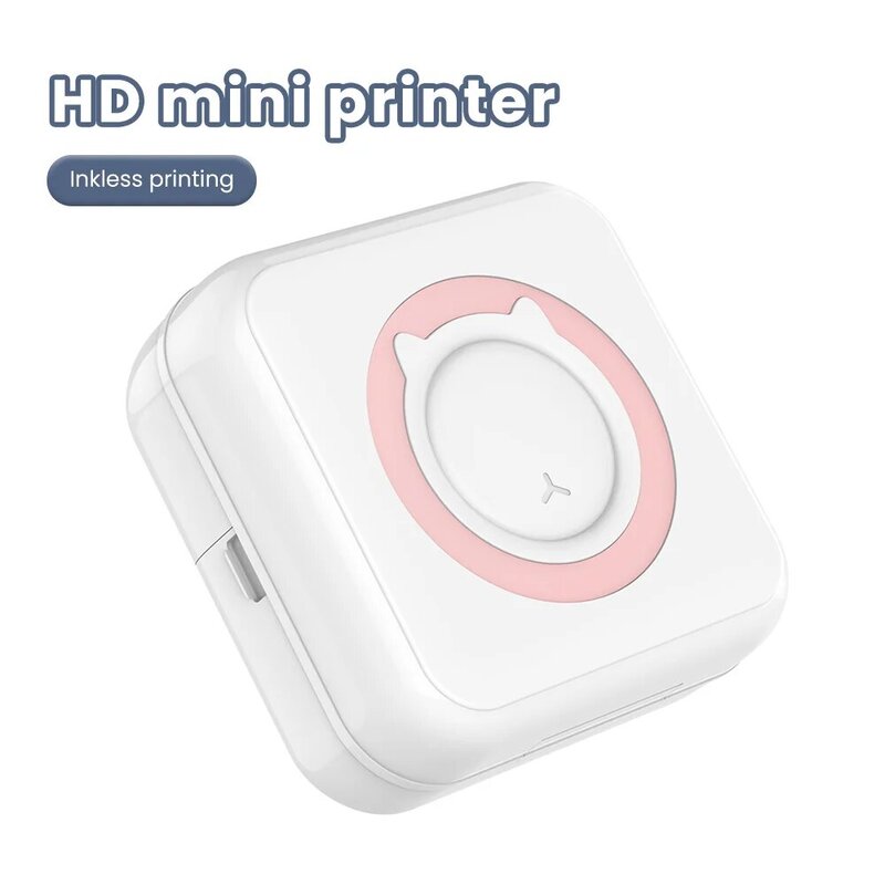 Olaf Printer Mini portabel, stiker kertas tanpa tinta Bluetooth nirkabel Impresora Android IOS Printer Label portabel