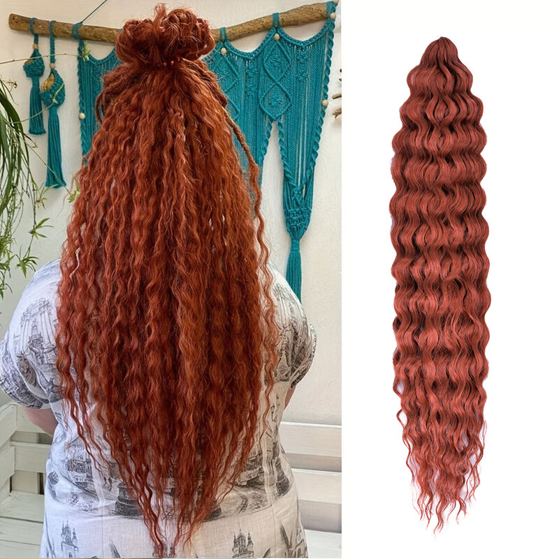 Ariel-cabello rizado con ondas al agua TWS, trenzas sintéticas de ganchillo, ombré, rizos Afro, extensión de cabello trenzado de onda profunda