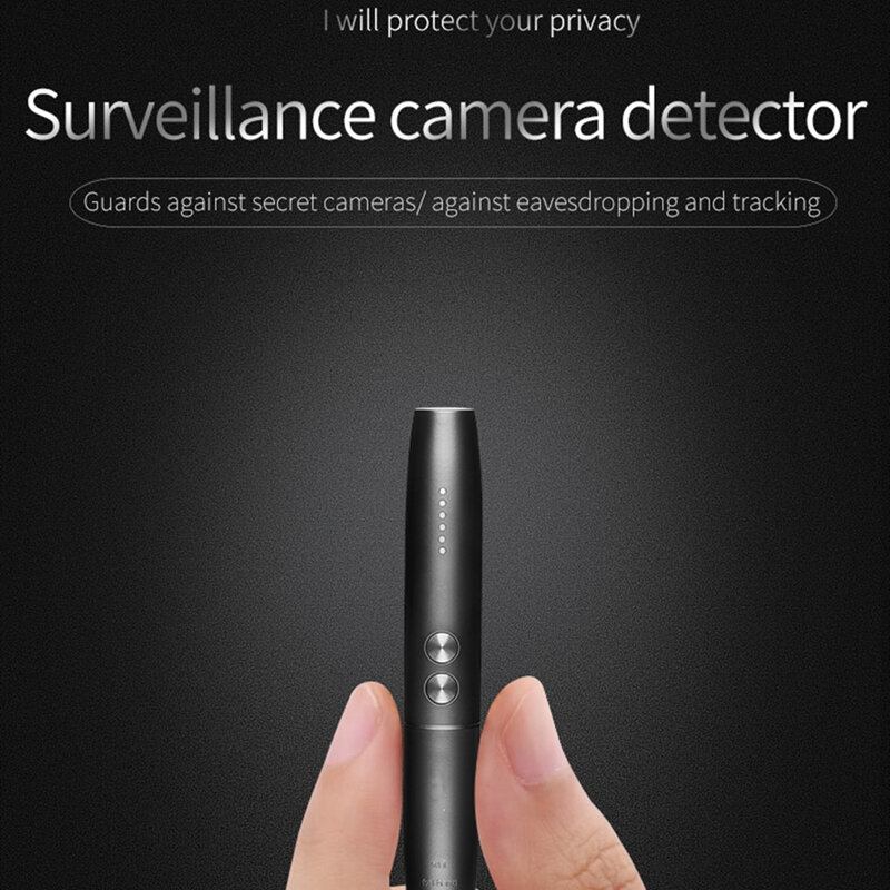 Anti espião câmera detector caneta sinal sem fio rf espiando pinhole escondido cam bug de áudio gsm gps wiretapping dispositivo scanner
