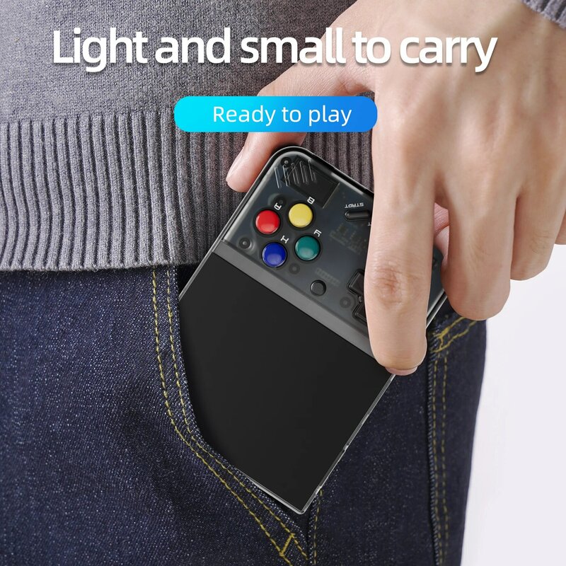 MIYOO-Mini Plus Portátil Retro Handheld Game Console, V2 Mini + Tela IPS, Console de Videogame Clássico, Sistema Linux, Presente das Crianças