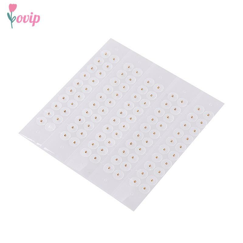 100pcs Clear Ear Point Stickers Ear Pressure Stick Acupuncture Magnetic Beads Auricular Ear Stickers Massage Ear Stickers