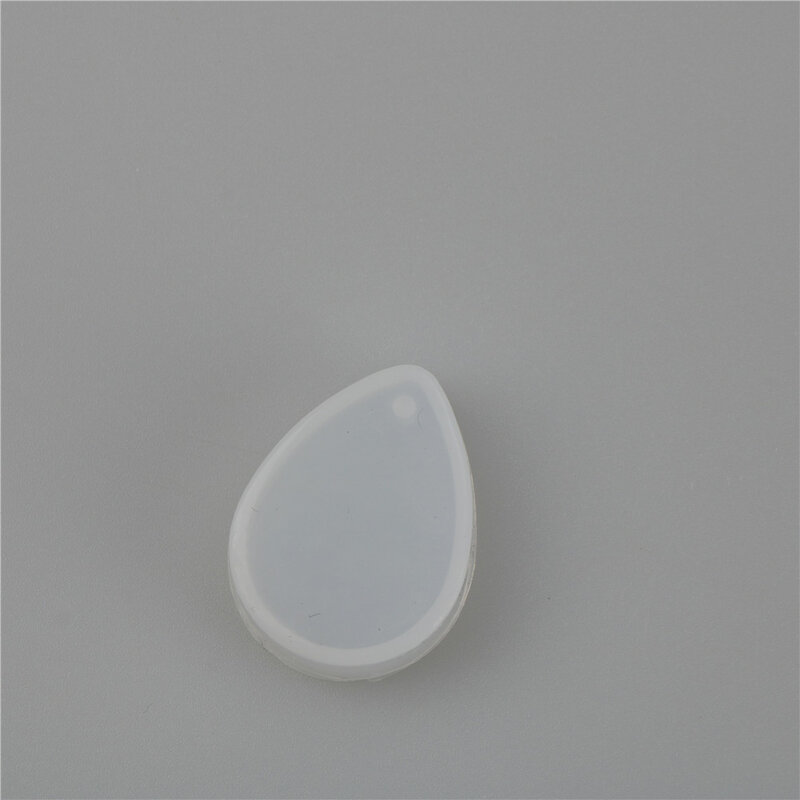 Molde de silicona con forma de gota de agua, molde de resina epoxi, redondo, cuadrado, ovalado, rectángulo, agujero, artesanal, colgante para collares, 1 piezas/5 piezas