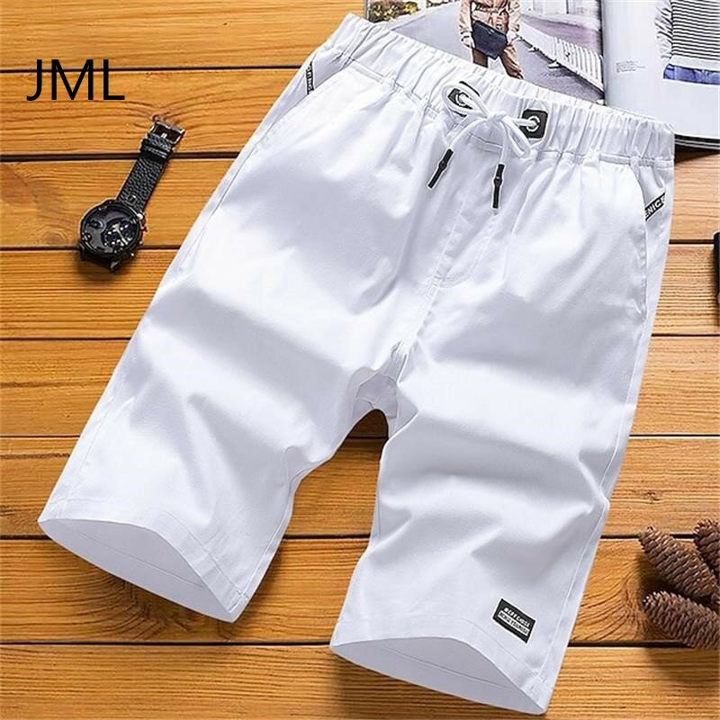 Men's Workwear Shorts, Solid Color, Multiple Pockets, Casual Daily Beach Pants, Holiday Cotton Blend, Fashionable And Classic