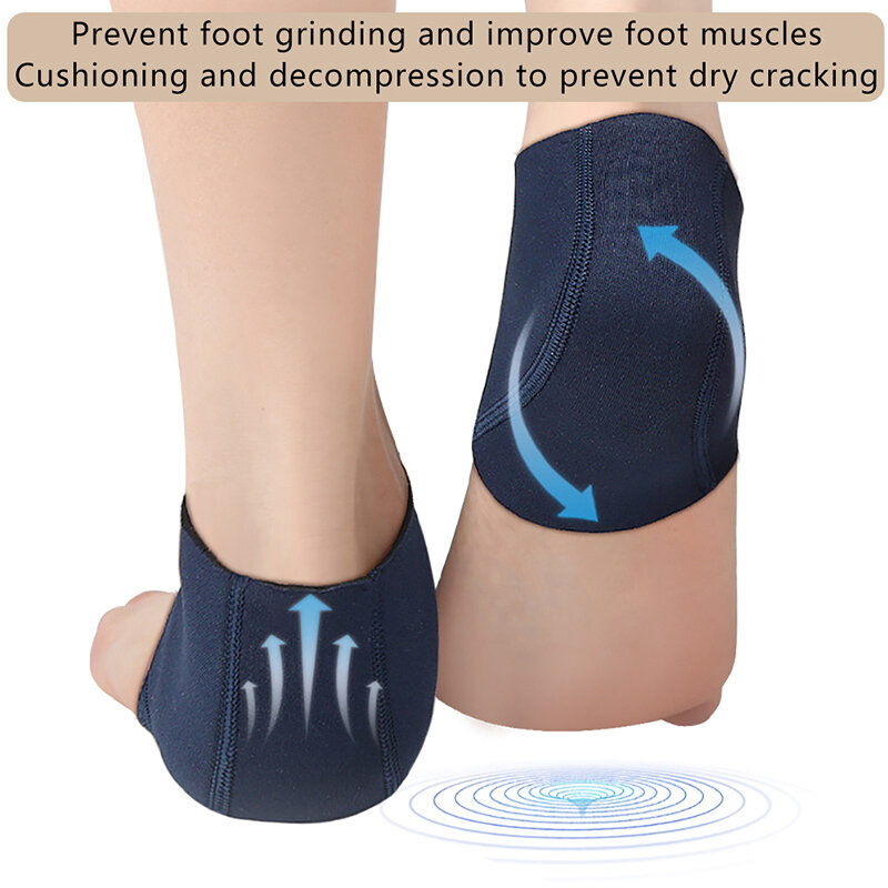 2Pcs ป้องกันส้นเท้าถุงเท้า Plantar Fasciitis Therapy Wrap เท้าส้นเท้า Relief SleeveAnkle รั้งสนับสนุน Arch Orthotic Insole