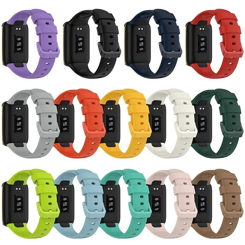 Horlogebandje Voor Xiaomi Mi Band 7 Pro Polsband Vloeibare Siliconen Armband Smartwatch Polsbandje Voor Miband 7pro Correa Accessoires