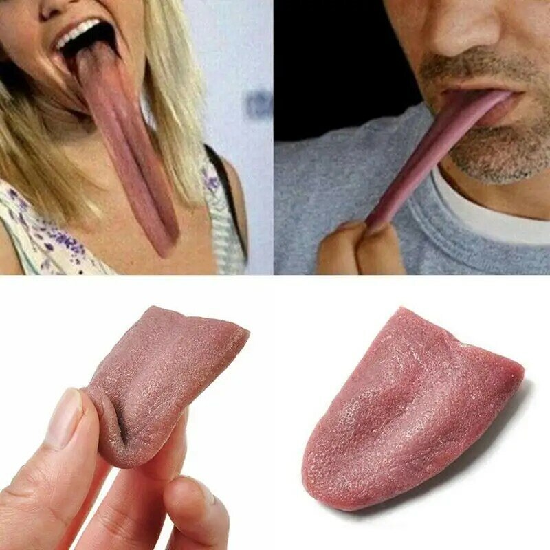3個のなだめるような舌の現実的な魔法の舌偽の舌の特別な機能ハロウィーンの減圧玩具用