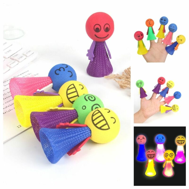 부드러운 바운스 작은 사람들 장난감, 탄성 귀여운 만화 스퀴즈 감각 장난감, 재미있는 무작위 색상, 재미있는 바운싱 인형 게임, 어린이