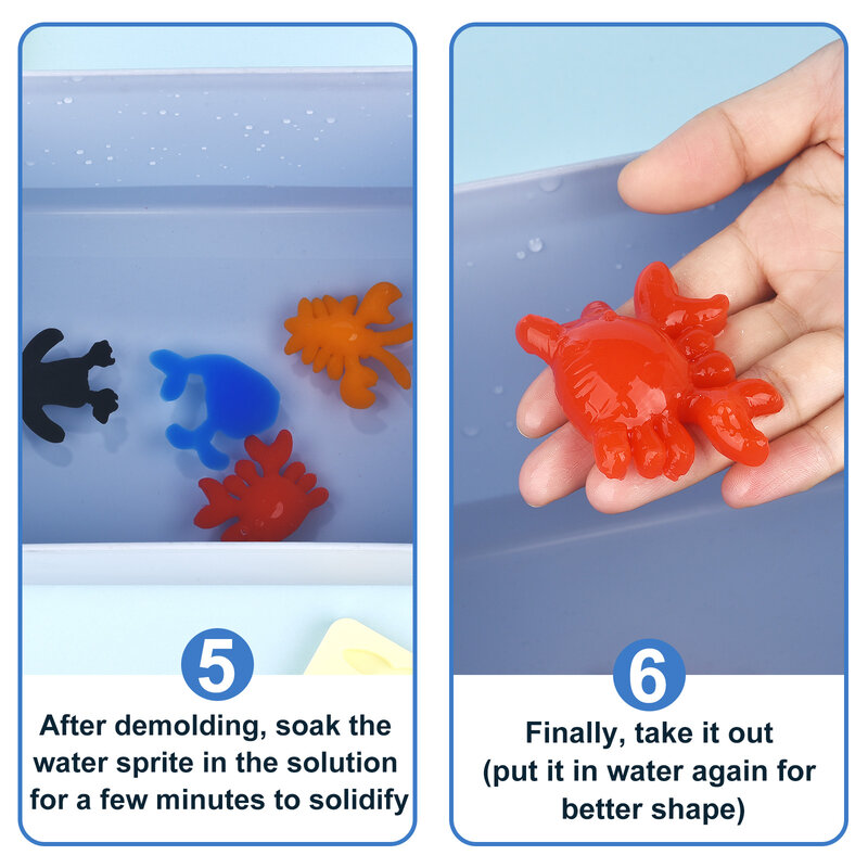 DIY Fee magische Wasser Elf Ozean Schimmel Begleiter für Kinder 3d handgemachte Kits Aqua Fee Gel Spielzeug Set Handwerk Lernspiel zeug Geschenk
