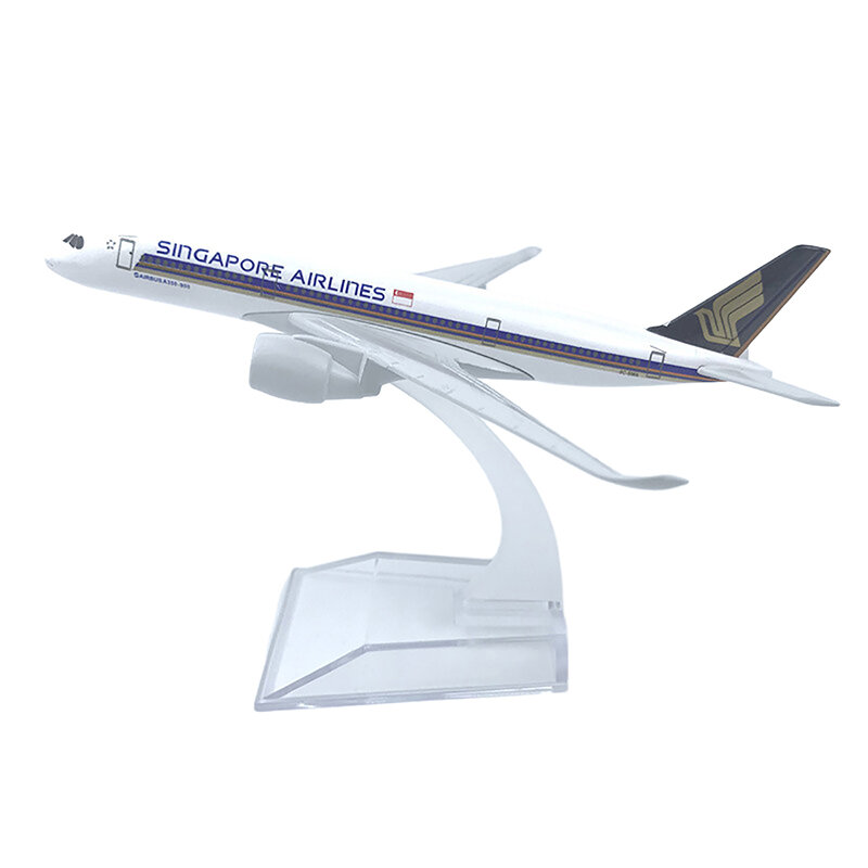 O modelo fundido do avião do metal brinca, Airbus 320, 350, 340, 1, escala 400, aviões, 16cm