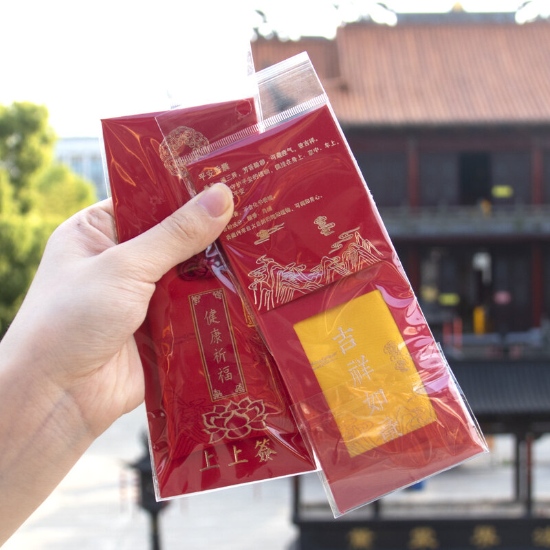 Putuo-Sac de bénédiction de sécurité parfumé, sac de prière Faxi de la montagne Hangzhou, zone panoramique d'amulette, priez pour une meilleure santé