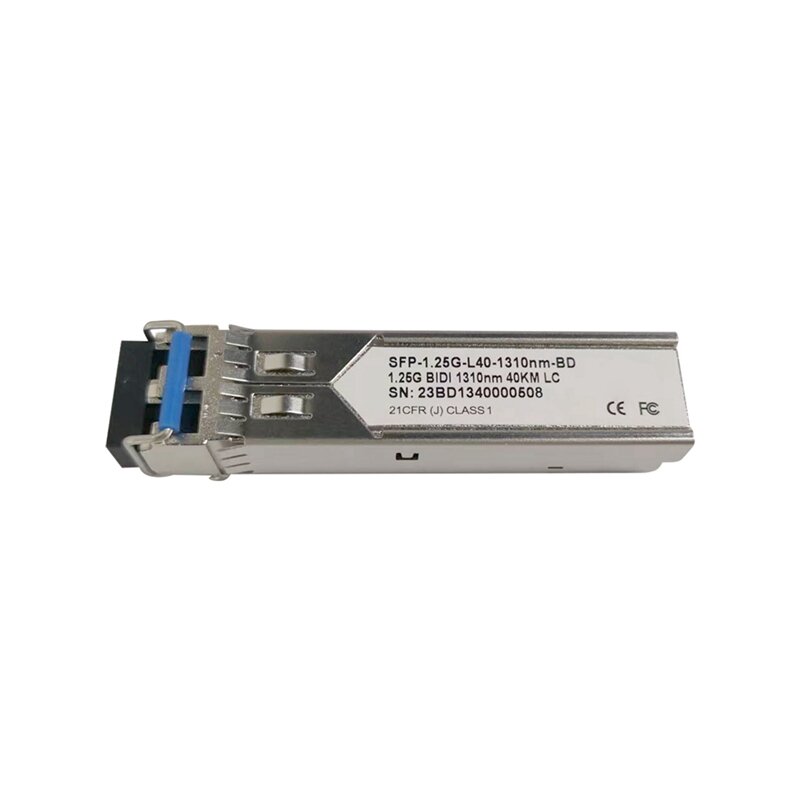 Módulo SFP de fibra Gigabit 1,25G, modo único, fibra Dual, 40Km, LC 1310Nm, Compatible con múltiples tipos de interruptores