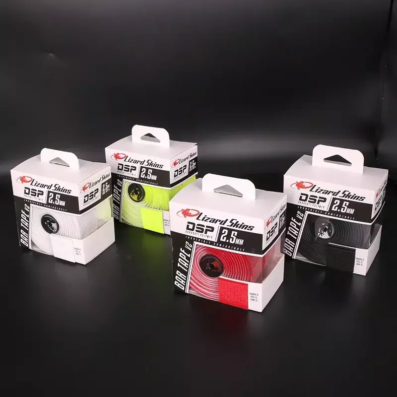 NASTRO Rapha 자전거 핸들 테이프, 도마뱀 스킨, DSP 2.5mm V2-Neon, 2.7mm