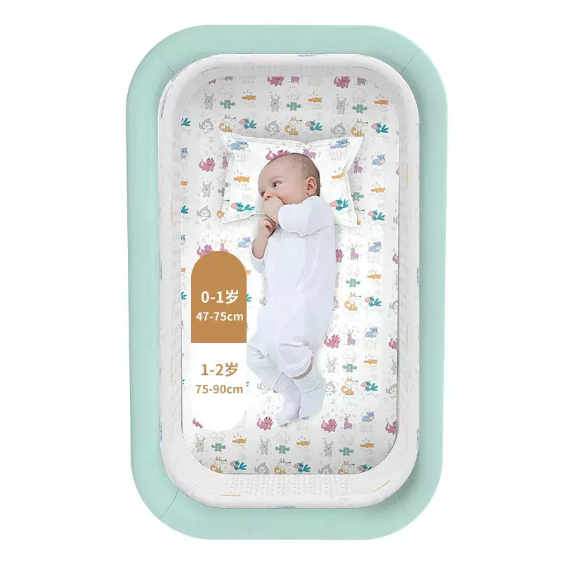 Draagbare Baby Bed Opvouwbare Baby Wieg Verstelbare Splitsing Queen Bed Baby Wieg Bb Bed Anti-Overloop Melk Draagbaar