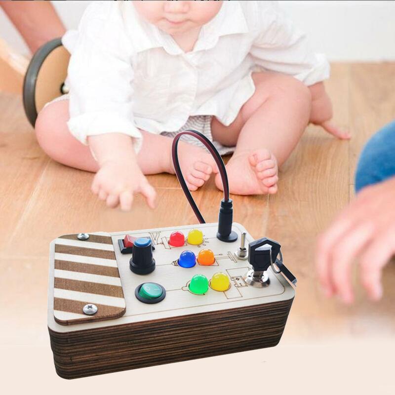 Tablero sensorial ocupado, juguetes de desarrollo temprano para juegos de mesa
