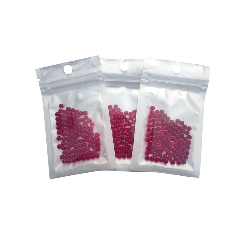 100Pcs/Pack OD 4mm Ruby Balls Made From Synthetic Corundum Gems Stone