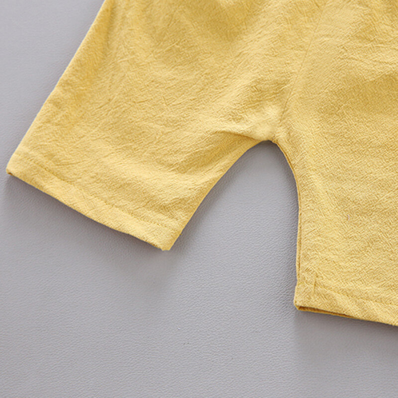 Conjunto de camisa de manga corta para bebé, ropa fresca de verano, pirámide