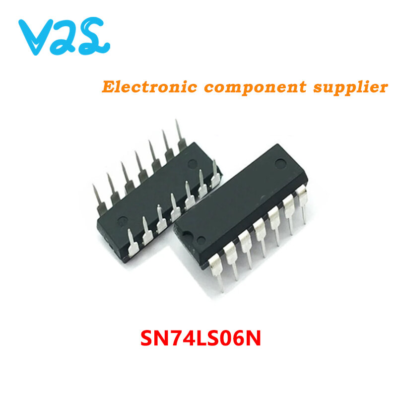 Circuit Intégré SN74LS06N DIP14 SN74LS06 DIP 74LS06N 74LS06 HD74LS06P, Nouveauté et Original, 100%, 10 Pièces