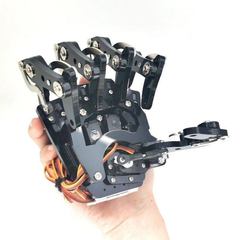 5 Dof Robot artiglio a mano Robot umanoide bionico assemblato manipolatore meccanico artiglio per Arduino UNO programmazione Robot Kit fai da te