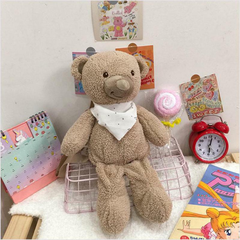 Mochila de pelúcia para crianças, Puppy Bear Doll Bag, Cute Schoolbag para crianças, Sac Plecak, Mochila Escolar