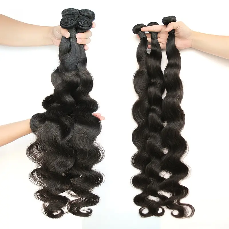 Brazilian Body Wave Weave Bundles, extensões de cabelo Remy, cabelo humano cru, à venda, 30 ", 1 Pc, 3 Pcs, 4 Pcs
