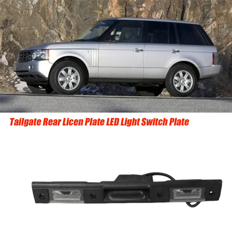 Placa de Licen trasera de coche, luz LED 51138265649 para Land Rover Range Rover L322 2002-2012, placa de interruptor de puerta trasera