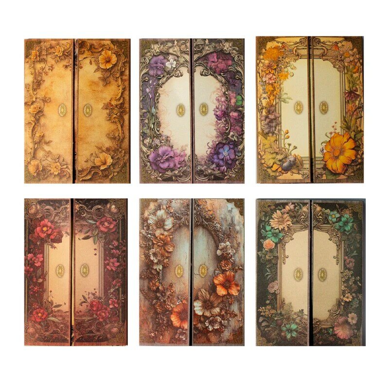 6 confezioni/lotto profumato Flower Shadow series retro message paper memo pad