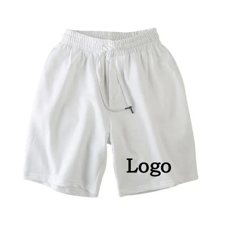 Carta nova do verão dos homens impressa DIY Logo shorts casuais esportes cordão cintura design secagem rápida calças