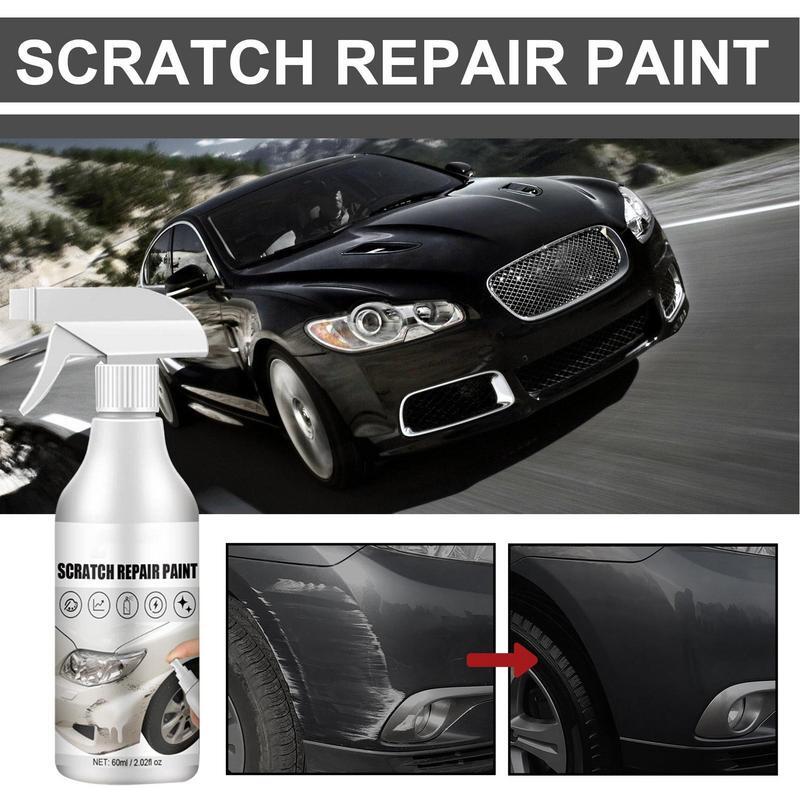 Спрей для ремонта царапин автомобиля, средство защиты от живописи, черный и белый цвет, 60 мл