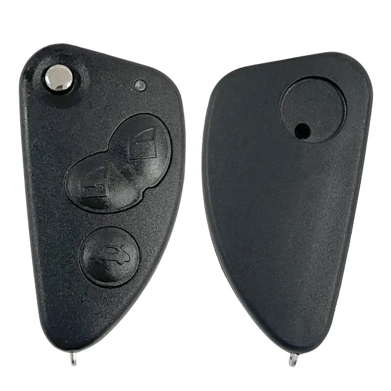 CN092007 Replacement 3 Button  Flip Car Key For Alfa Romeo Remote Fob Uncut SIP22 Blade 433MHZ ID48 Chip FCCID 147 156 166 GT