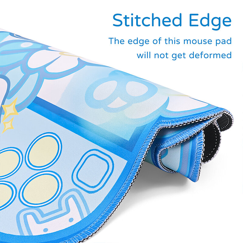 Simpatico tappetino per Mouse da gioco per Computer di grandi dimensioni 80*40cm Kawaii Blue Bunny Desk Pad tappetino da tavolo per ufficio tappetini impermeabili antiscivolo