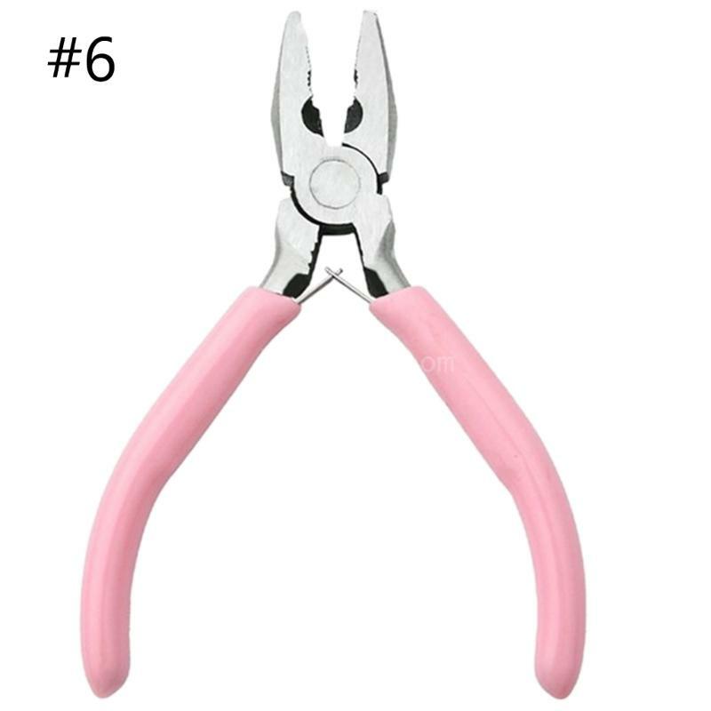 Durable Steel Jewelry Pliers Set for Beads Repairs Long Nose Round Nose Wire Cutting and Curved Pliers with Tweezers