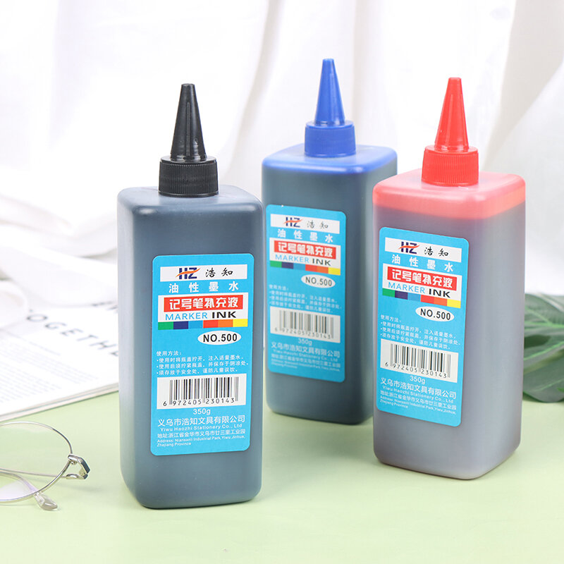 Permanente Dry Graffiti Oil Marking Pen, Adicione tinta, papelaria suave e fácil de usar, 500ml