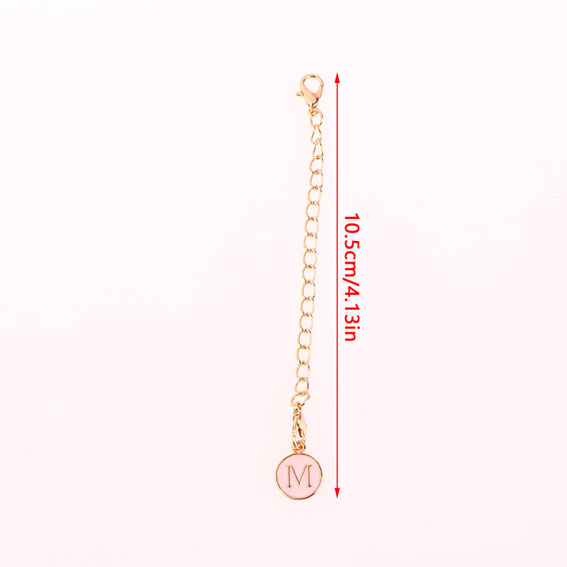 English Letter Charms Accessories For Cup Tumbler Water Cup Handle Identification Letter Charm Chain Sweet Pink Accessories