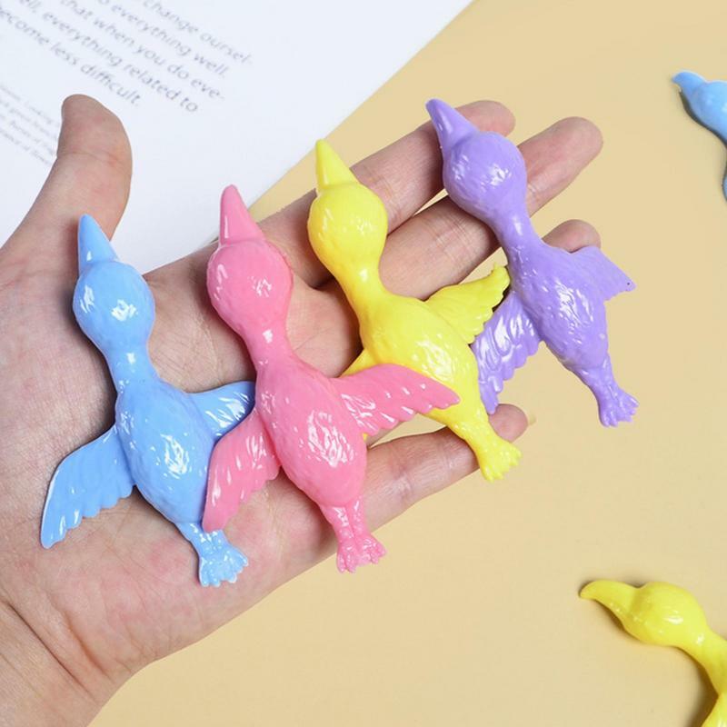 Flying Finger Toys para crianças, TPR Slingshot, Flamingo, Catapulta, Slingshot engraçado, Flamingo Finger