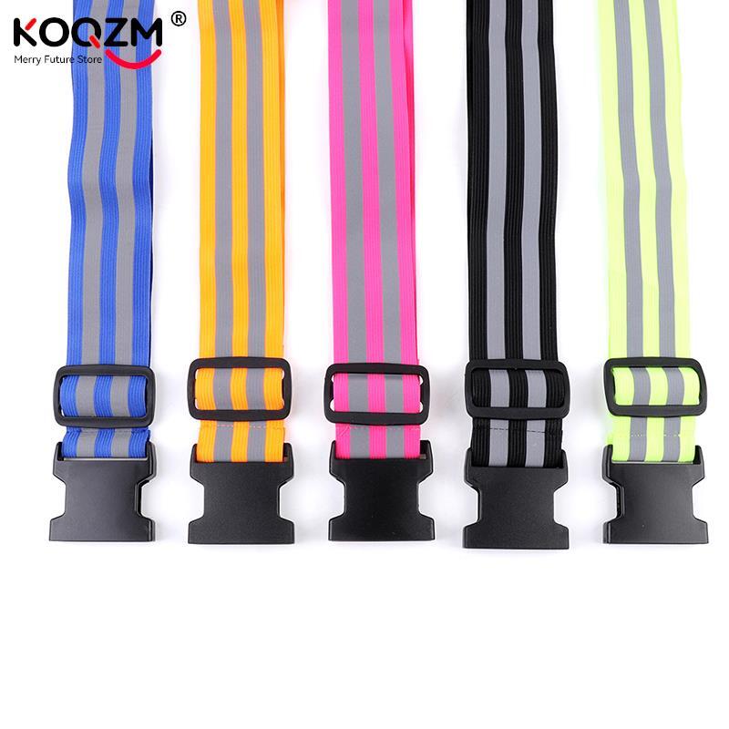 Reflective Band For Running High Visible Night Safety Gear For Arm Wrist Waist Ankle Adjustable Elastic Safety Reflective Belt