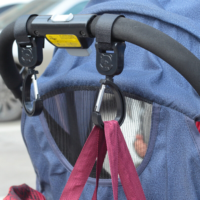 ZK40 1 пара крючков для детской коляски вращающиеся на 360 градусов крючки для хранения коляски Аксессуары для детской коляски