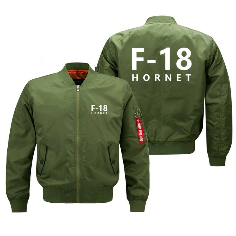 F-18 HORNET 조종사 Ma1 봄버 재킷 남성용, 용수철 가을 겨울 비행사 재킷 코트, 남성 의류