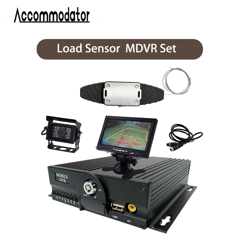 Sensor muatan truk 4G GPS MDVR cocok dengan fungsi platform jarak jauh untuk mencegah barang yang hilang dan berat badan