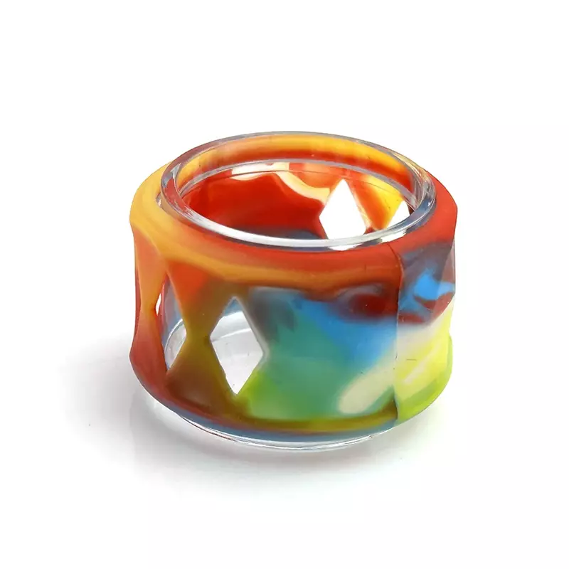 Lampadina copertura in Silicone protezione decorativa anello a fascia per bottiglia di vetro per ZEUS X Mesh Tank Bubble Glass Tube accessori