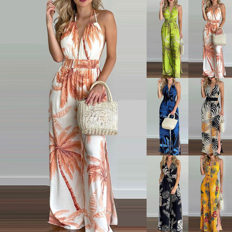2023 Summer Fashion New Women's Jumpsuit Print Colorful Jumpsuits for Woman Casual Clothing Female Sexy Wear