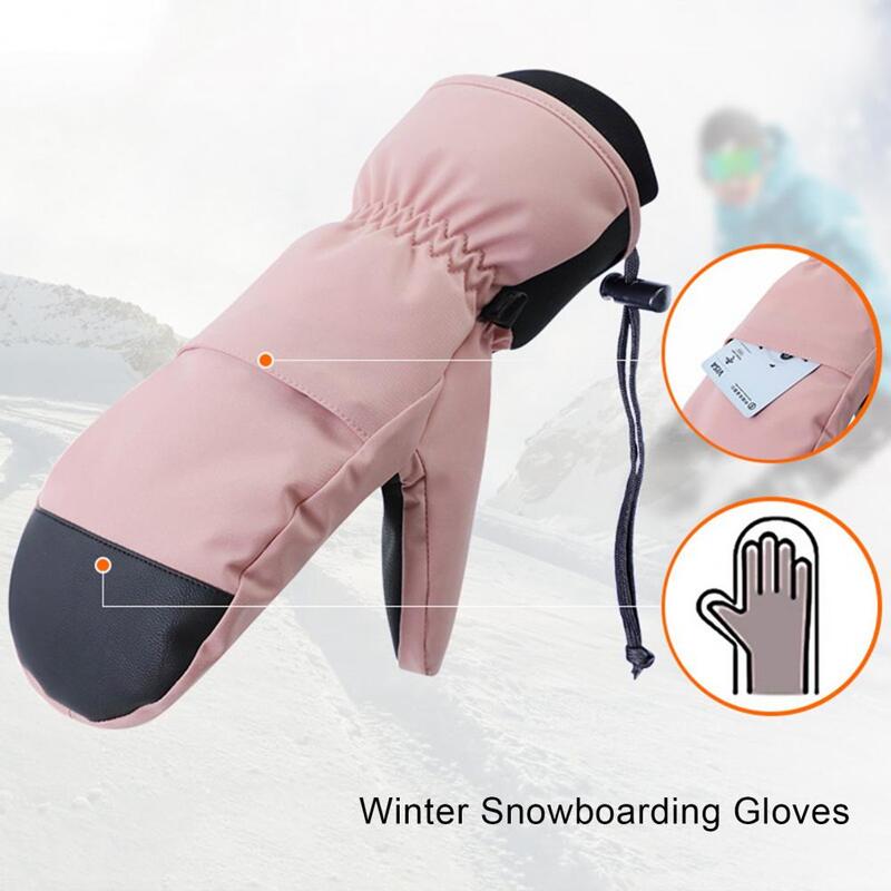 Gants chauds unisexes en Fiber de Polyester pour Sports de plein air, confortable à cinq doigts, verrouillage de la température, hiver