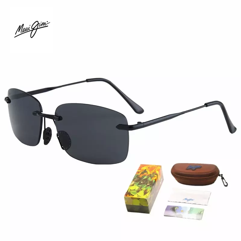 Maui Jim-Lunettes de soleil rectangulaires pour hommes et femmes, petites lunettes de soleil carrées, mode populaire, été, voyage