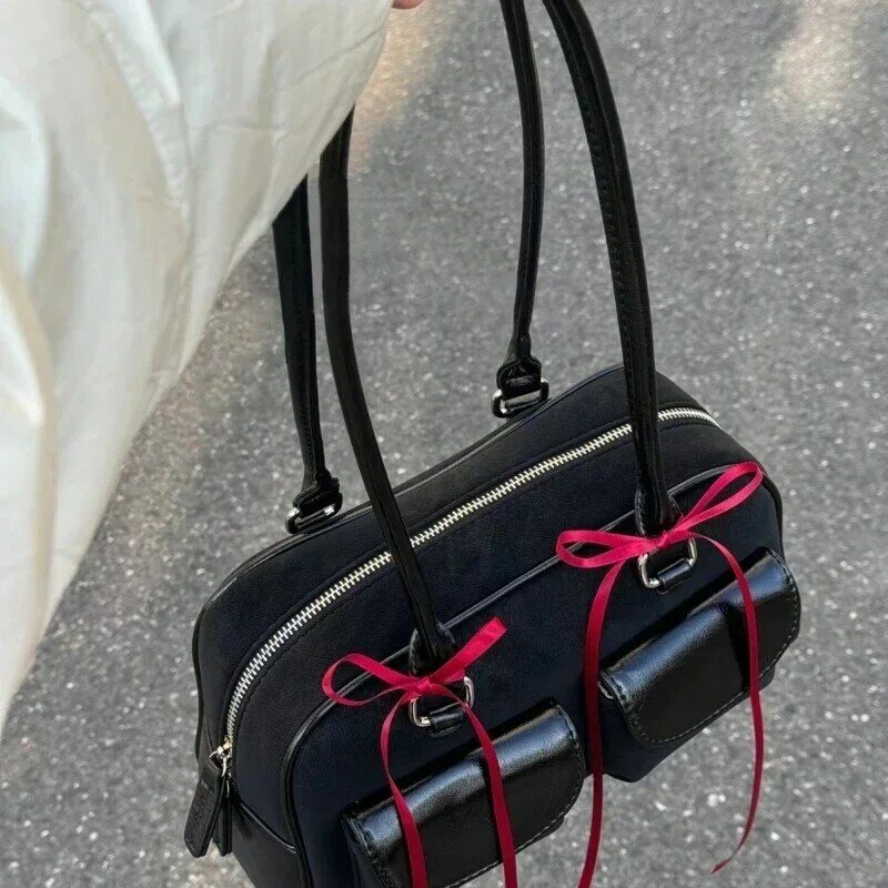 Маленькие дизайнерские сумки на плечо из искусственной кожи с двумя карманами для женщин, женская сумка 2024, женские сумки и кошельки с большой емкостью