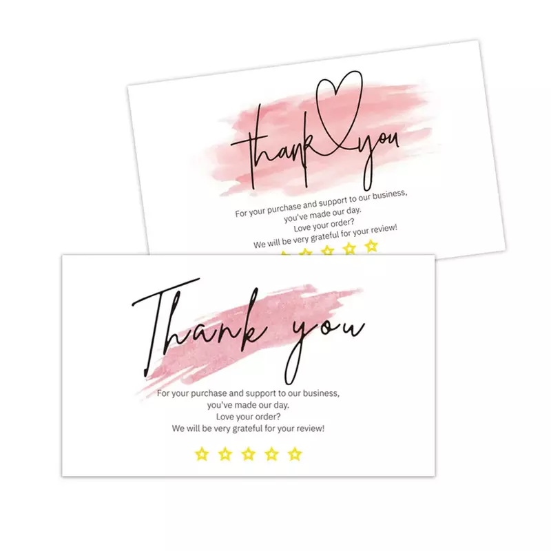 30 Stück weiß danke Karte danke für Ihre Bestell karte Lob Etiketten für kleine Unternehmen Dekor für kleine Shop Geschenk paket