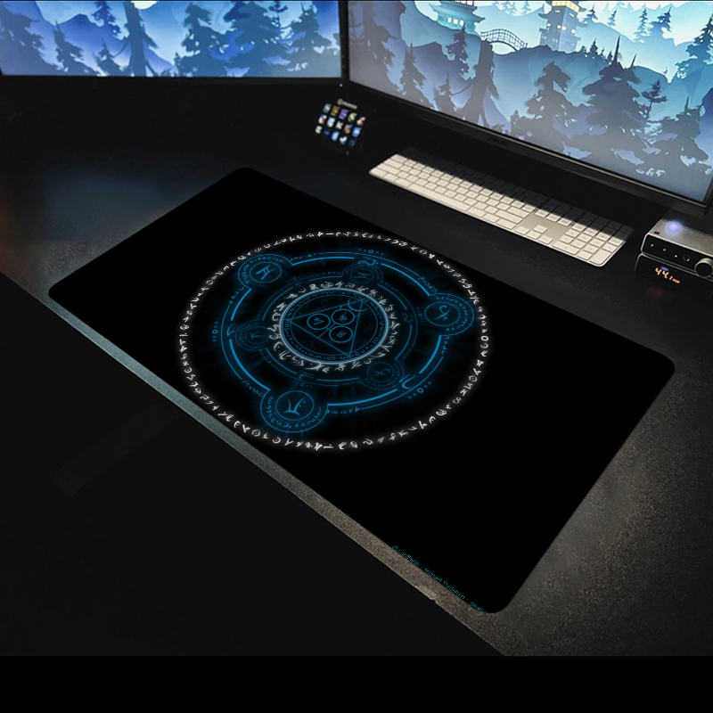 Magic Circle Deskmat Large Mouse Pad 900x400 Game Mats Mousepad Gamer Desk Mat Computer Accessories Gaming Mause Anime Office Pc