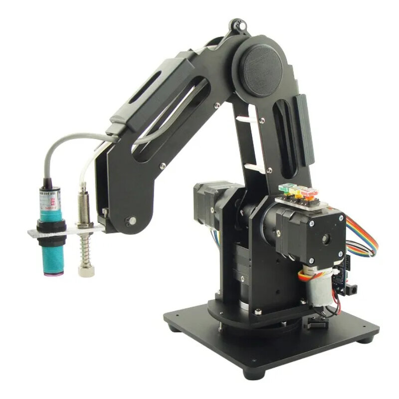 Braço robótico mecânico industrial, robô manipulador de 3 eixos para braço robótico 3 Dof, Motores de passo compatíveis, ventosas, carga 500g