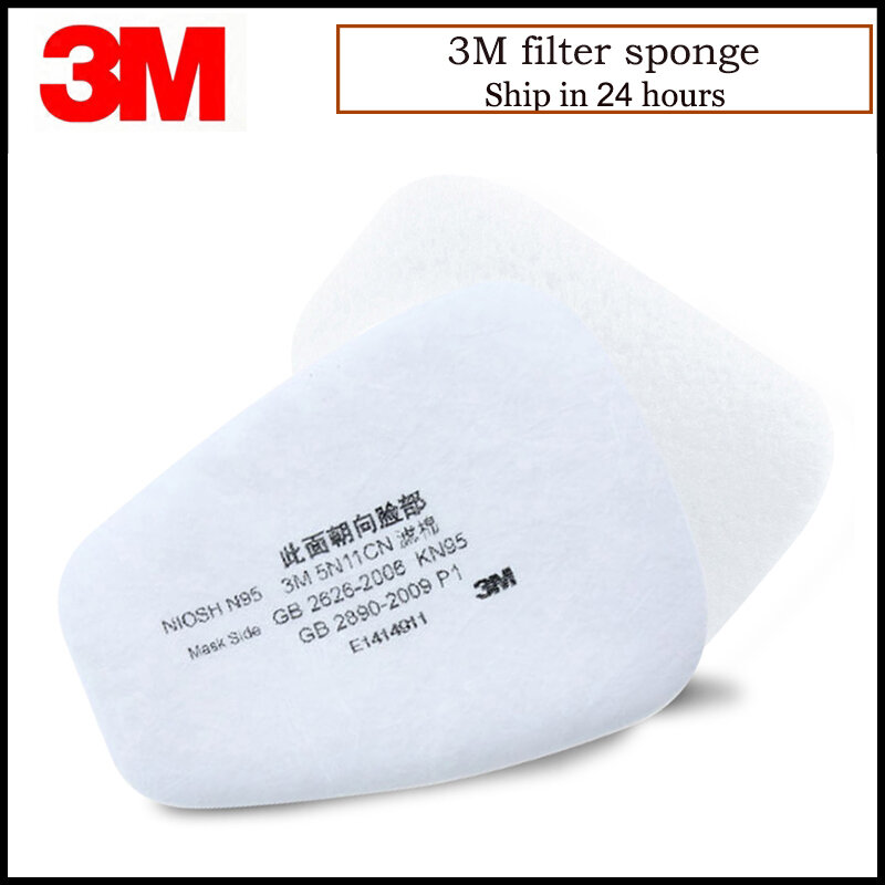 10 sztuk/pudło 3M 5N11 filtry bawełniane do 6200/7502/6800 pył maska gazowa akcesoria malowanie natryskowe wymienne filtrowanie
