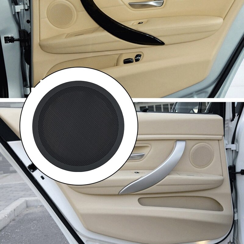 For BMW F30 F31 F34 3 Series F20 F21 F22 F23 Car Front Rear Door Audio Horns Case Trim Loudspeaker Cover Trim Black